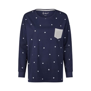 By Louise Dames pyjama lounge set donker hartjes