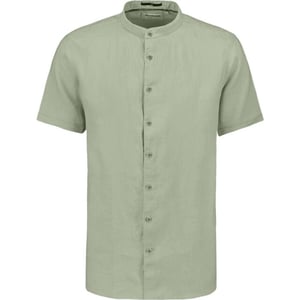 No Excess Shirt short sleeve granddad solid w light army