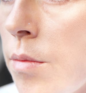 Sterling Silver 2mm, 3mm and 3.5mm Round White Cubic Zirconia Nose Stud