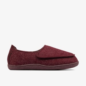 Home Charm Burgundy Intrest Slippers