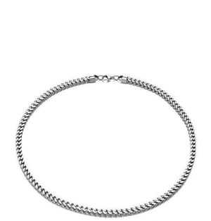 Stainless Steel Men's 20 Inch Franco 5mm Thick Chain Necklace
