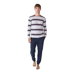 JJB12 Katoenen pyjama met lange mouwen voor heren