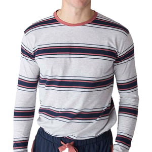 JJB12 Katoenen pyjama met lange mouwen voor heren