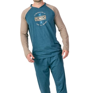 MU16 Herr Långärmad Pyjamas