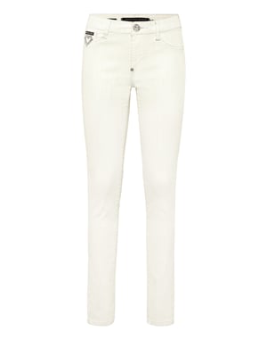 Högmidjade jeggings med hjärta