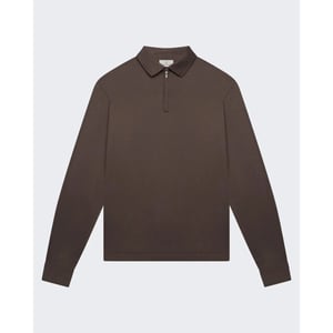 Valenza Heren supima polo zip collar l/s
