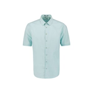 No Excess Shirt short sleeve solid with linen ice