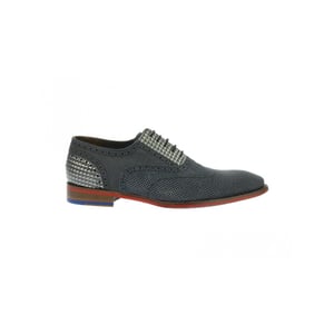 Floris van Bommel blauwe geklede herenschoenen 