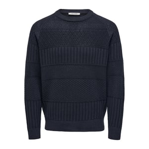 Only & Sons Onsalkan reg crew knit navy