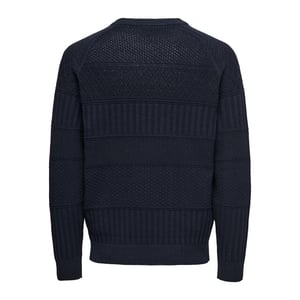 Only & Sons Onsalkan reg crew knit navy