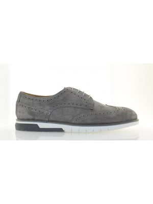 Giorgio 10103 Grijs kleurige suede veterschoen (575 Piombo)