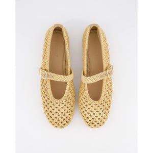 Gibaldi Dames raffia ballerina
