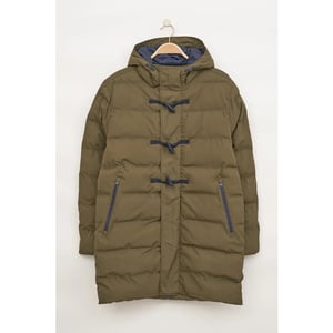 Batela Khaki puffer heren winterregenjas bloemendaal -