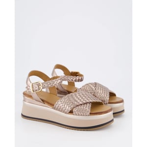 Gibaldi Dames braided strap sandaal wit