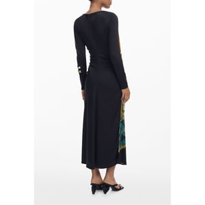 Patchwork Midi Dress