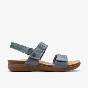 April Clover Blauw Grijs Kam Sandalen