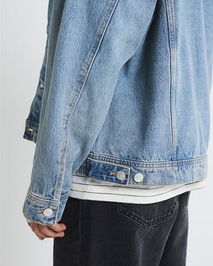River Island Mens Denim Jacket Blue Regular Fit