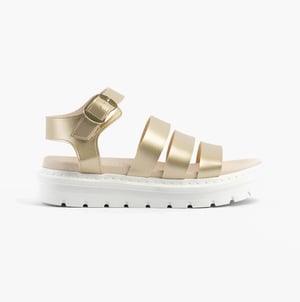 Heavenly Feet Saffron Womens Sandals Gold
