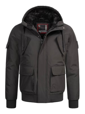 Alessandro Salvarini Herr Vinterjacka AS-432 – Klassisk Med Huv & Fleecefoder