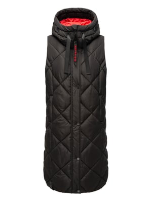 Navahoo lange dames bodywarmer Schnuckel – Modern & Met Capuchon