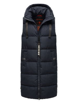 Navahoo dames lange bodywarmer Schnuffelchen – Warm & Stijlvol met Capuchon