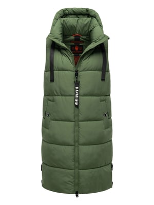 Navahoo dames lange bodywarmer Schnuffelchen – Warm & Stijlvol met Capuchon