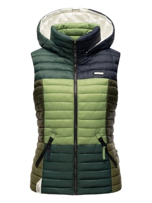 Navahoo Shadaa Multikulti dames gewatteerde bodywarmer – Licht, kleurrijk & trendy