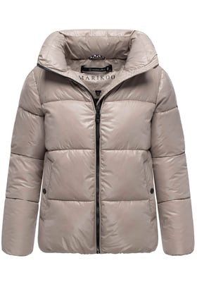 Marikoo dames winterjas Hazalee in puffer-stijl met glanzende look