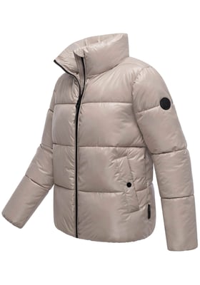 Marikoo dames winterjas Hazalee in puffer-stijl met glanzende look
