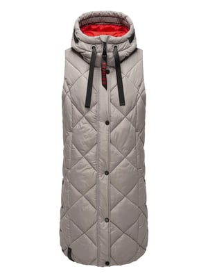 Navahoo lange dames bodywarmer Schnuckel – Modern & Met Capuchon