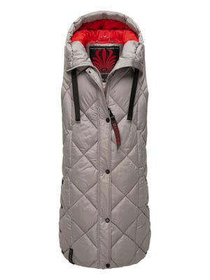 Navahoo lange dames bodywarmer Schnuckel – Modern & Met Capuchon