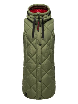 Navahoo lange dames bodywarmer Schnuckel – Modern & Met Capuchon
