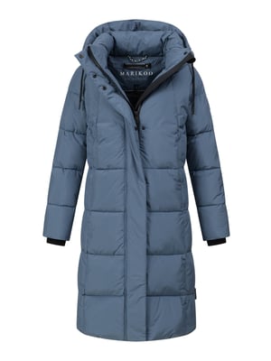 Marikoo dames lange gewatteerde winterjas Tabiaa XVI met capuchon & fleece