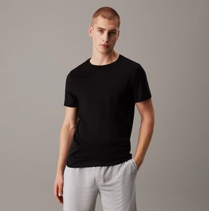 Calvin Klein 100% Cotton 3 Pack Mens T-shirts Black/grey Heather/white