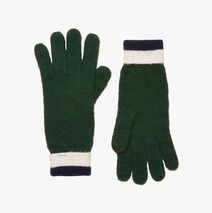 Joules Popley Stripe Womens Gloves Green/navy