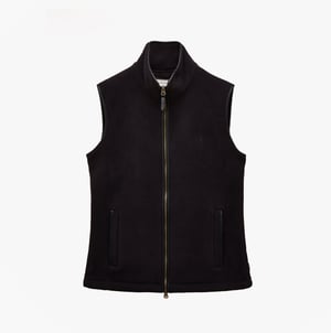 Joules Heritage Fleece Mens Gilet Black