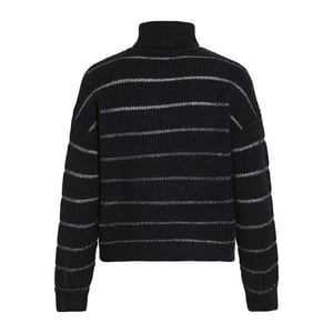 Vila vizaza rollneck l/s glitter knit to 14109970 gun metal