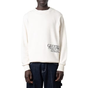 Quotrell Rico knitted crewneck ecru