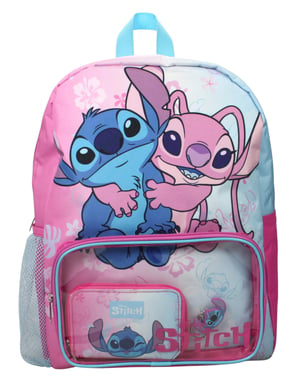 Stitch Girls Backpacks 3 Piece Set Zip Character Pink