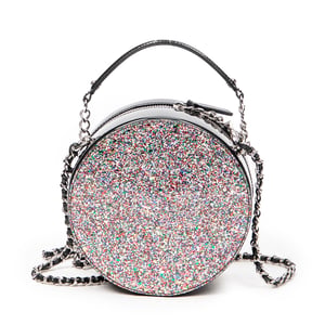 CC Round Glitter Chain Crossbody Schoudertas