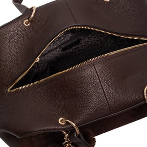 Dune Accessories Decisively - Woven Suede Shoulder Bag