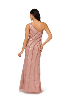 Bead Mesh Long Dress