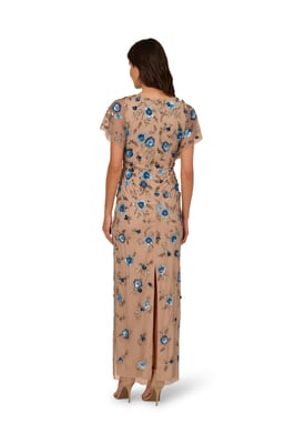 Bead Mesh Column Dress