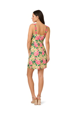 Floral Embroidery Short Dress
