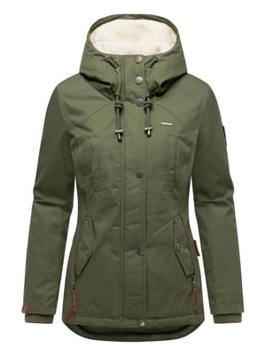 Marikoo dames winterjas met teddyfleece voering & capuchon