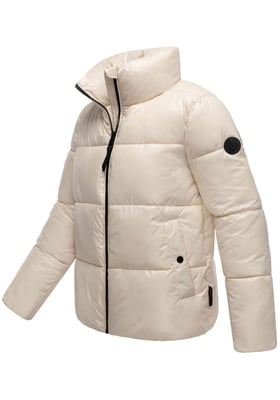 Marikoo dam vinterjacka Hazalee i puffer-stil med glansig yta