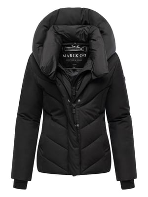 Marikoo dames gewatteerde winterjas Nadiraa met 2-in-1 design & capuchon