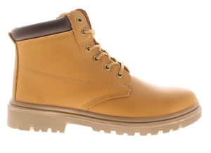 Tradesafe Mens Safety Boots Build Lace Up Coated Leather Beige