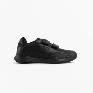 Geox J Rann-e Boy Unisex Kids Touch Fasten Trainers Black