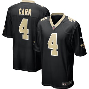 Nike NFL New Orleans Saints 4 Derek Carr Home Game Jersey